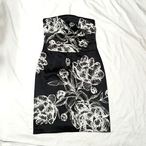 White House Black Market Strapless Sheath Cocktail Dress